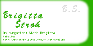 brigitta stroh business card